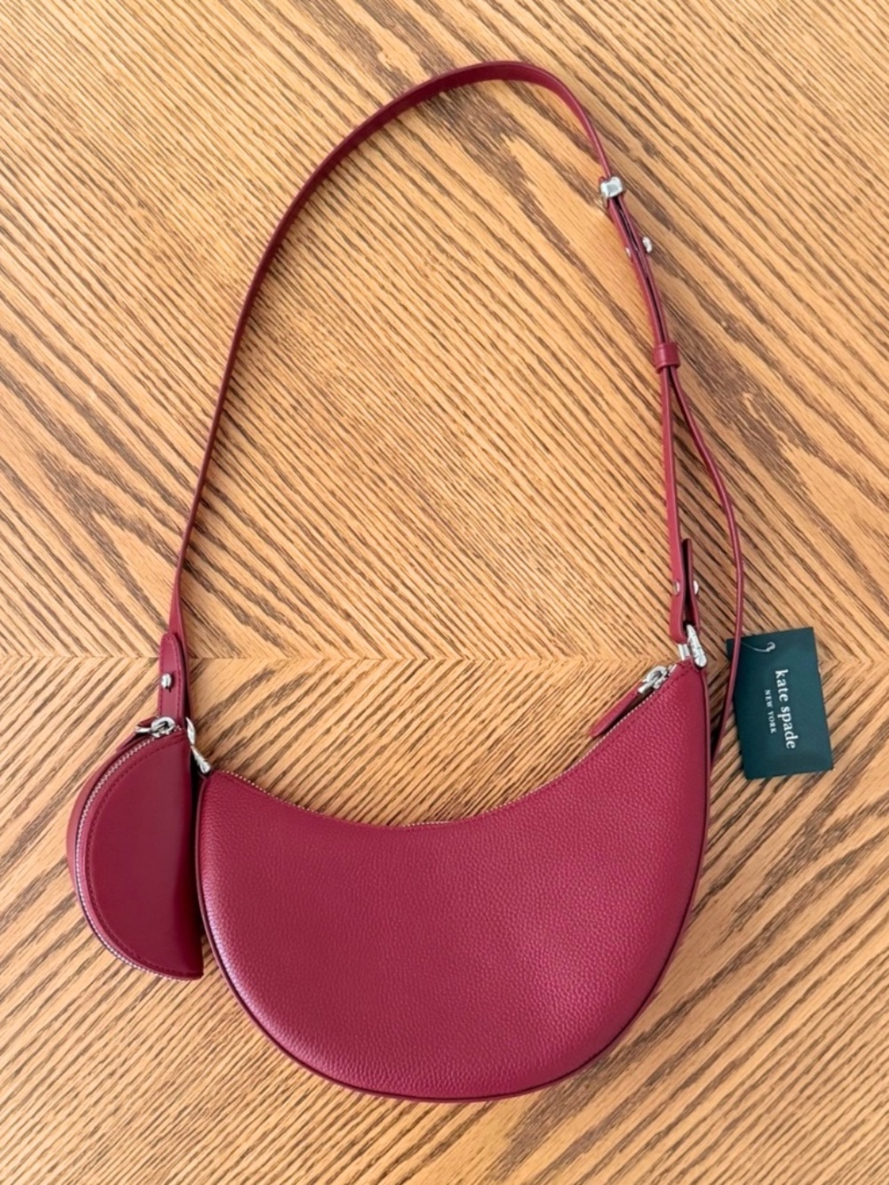 KATE SPADE Duo Crossbody Bag - Red Jam - Picture 15 of 15